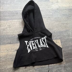 Everlast Black Cropped Hoodie